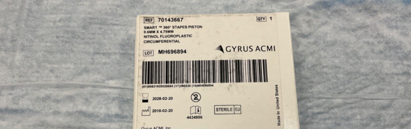 Gyrus ACMI 70143667 Smart 360 Stapes Piston 2028