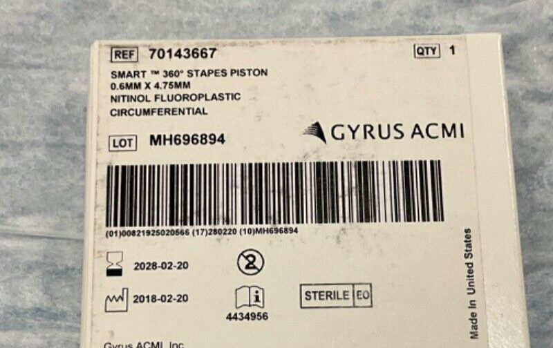Gyrus ACMI 70143667 Smart 360 Stapes Piston 2028