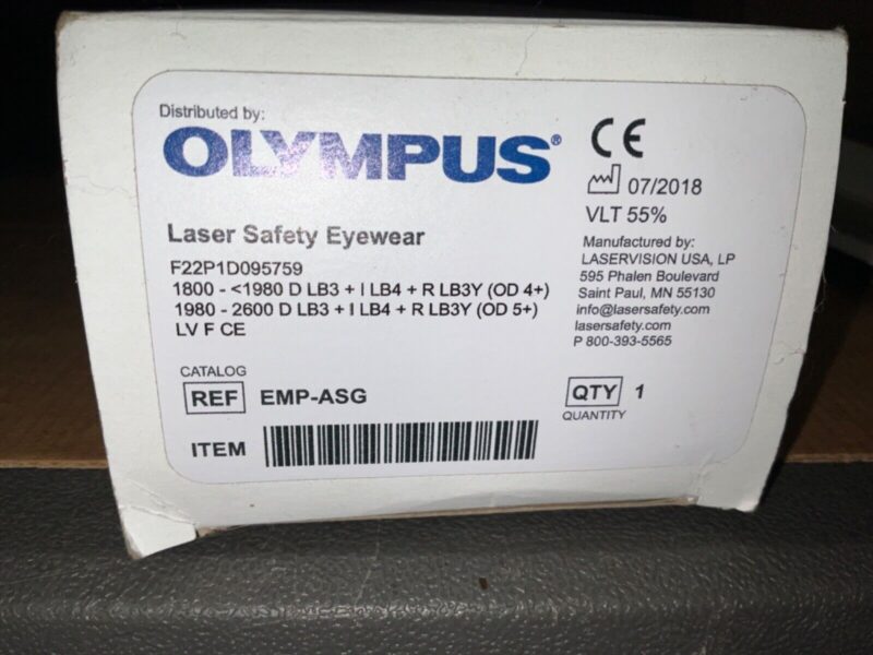 Reusable Laser Safety Eyewear with Carrying Case - EMP-ASG [1/Box]