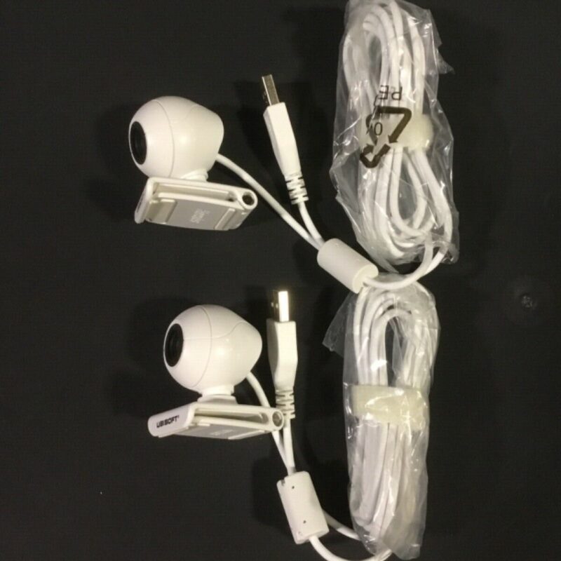 Two (2) -Ubisoft Hercules Camera USB WC04 Webcam White Wii Brand New
