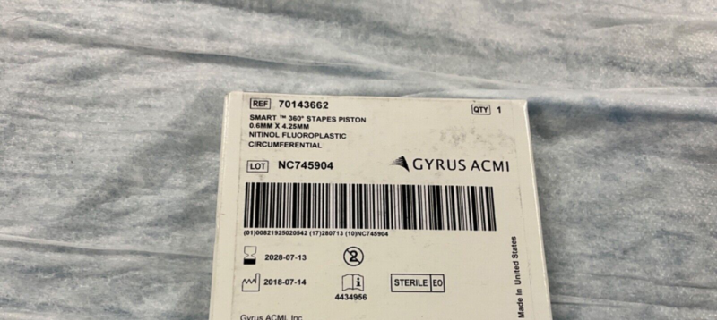 Gyrus ACMI 70143662 Smart 360 Stapes Piston 2028