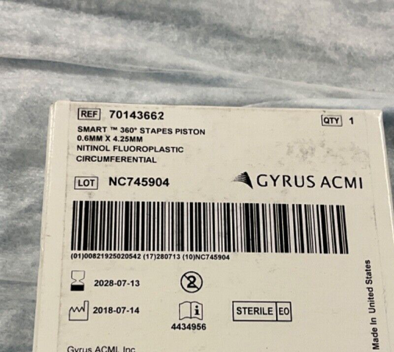 Gyrus ACMI 70143662 Smart 360 Stapes Piston 2028