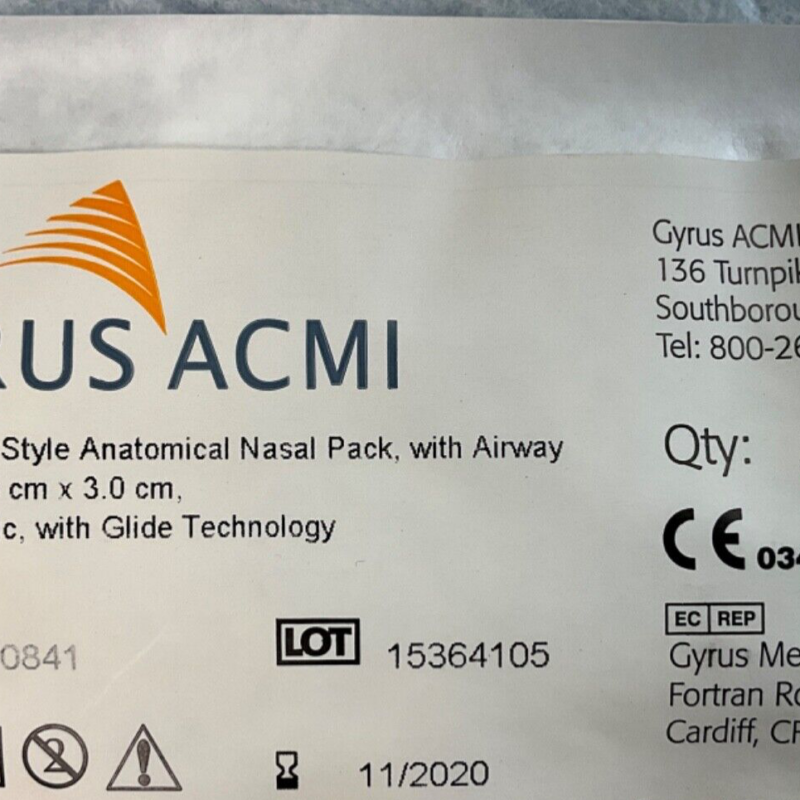 Gyrus ACMI 7089-0841 Blu Glide D-Style Nasal Pack ( 1 piece)