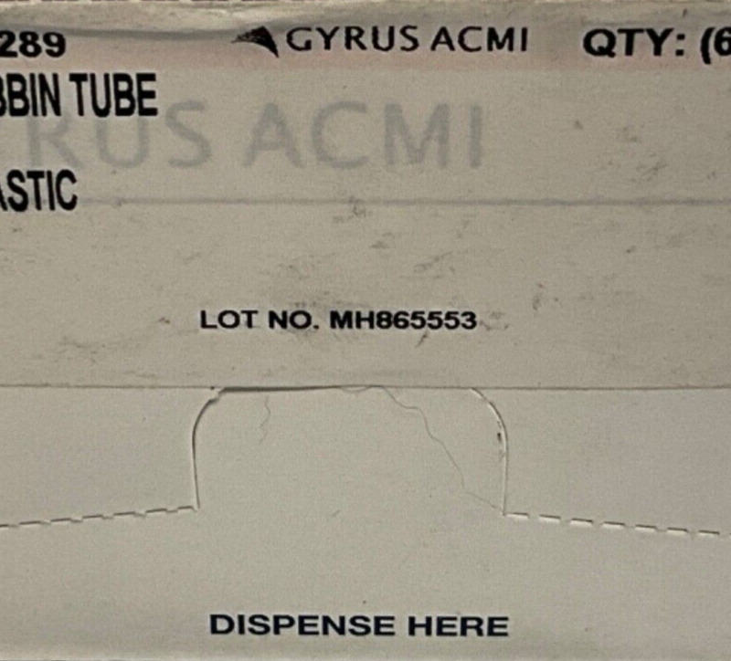 Gyrus ACMI 145289 Ventiltaion Tube 1.14MM
