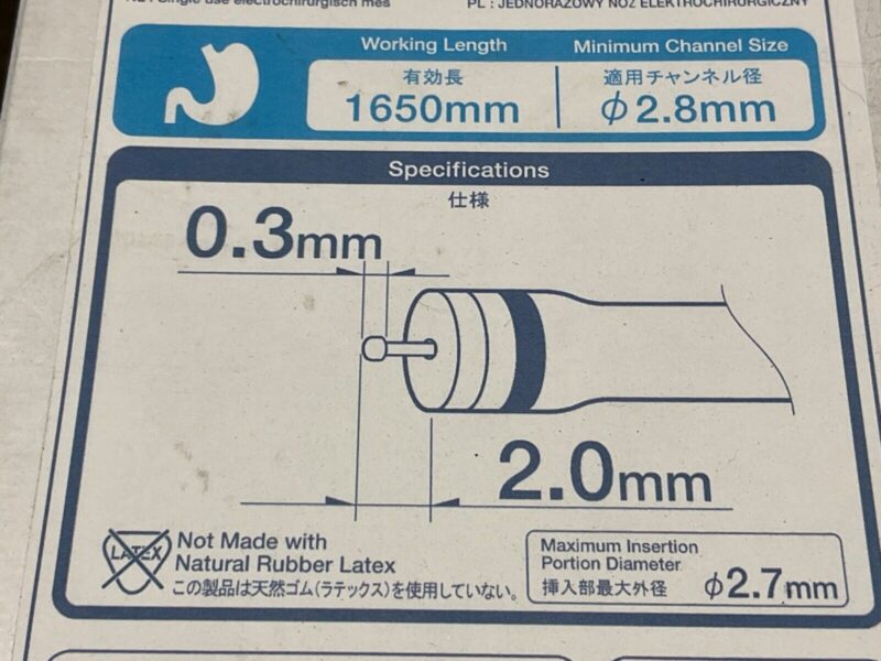 Olympus KD-650L 1650MM x 2.8MM Dual Instrument- New Sealed