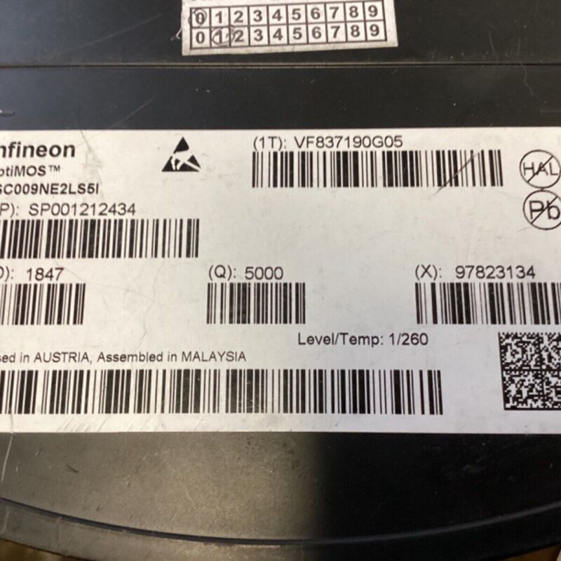 Infineon OptiMOS BSC009NE2LS5I MOSFET N-CH 25V 40A 8TDSON IND IC Chip PLCC Pack.