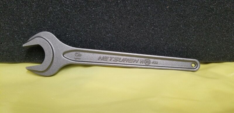 Netsuren JIS B 4630 M30 19mm Open End Lathe Wrench 14-7/8" OAL