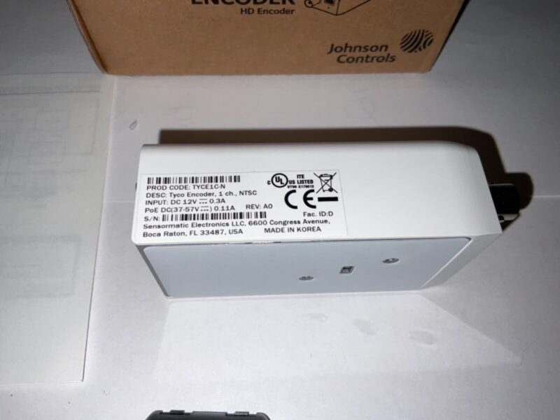 Tyco TYCE1-N 1 Channel HD Encoder - Image 2