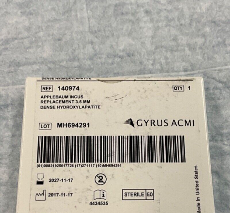 Gyrus ACMI 140974 Applebaum Incus Replacement 2027