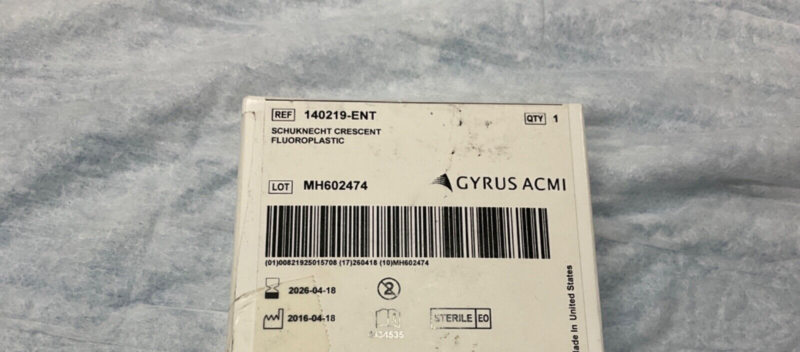 Gyrus ACMI 140219-ENT Schuknecht Crescent Fluoriplastic 2026