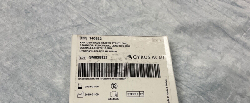 Gyrus ACMI 140852 Kartush Incus-Stapes Strut Long