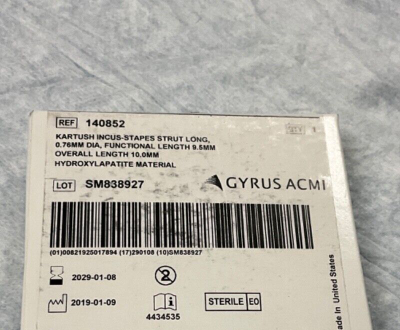 Gyrus ACMI 140852 Kartush Incus-Stapes Strut Long