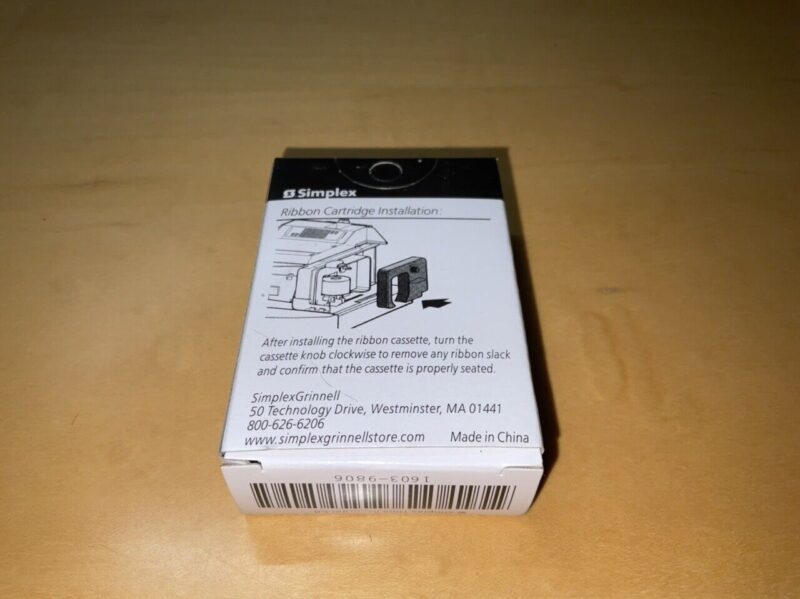 Simplex 50 / 100 / 125 / Combo Time Clock Ribbon Cartridge (purple) 1603-9806 - Image 3
