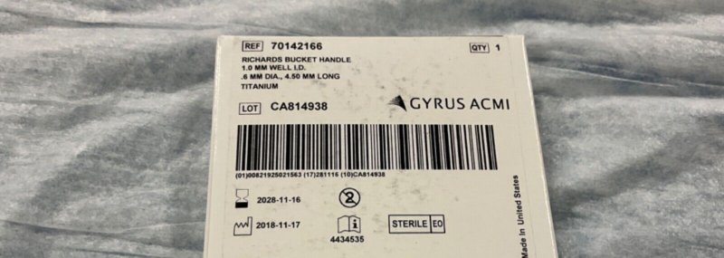 Gyrus ACMI 70142166 Richards Bucket Handle 2028