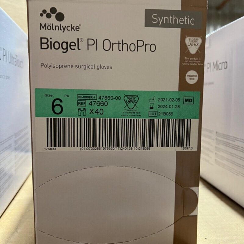 Molnlycke Biogel PI OrthoPro Surgical Gloves Size 6 ref 47660-00