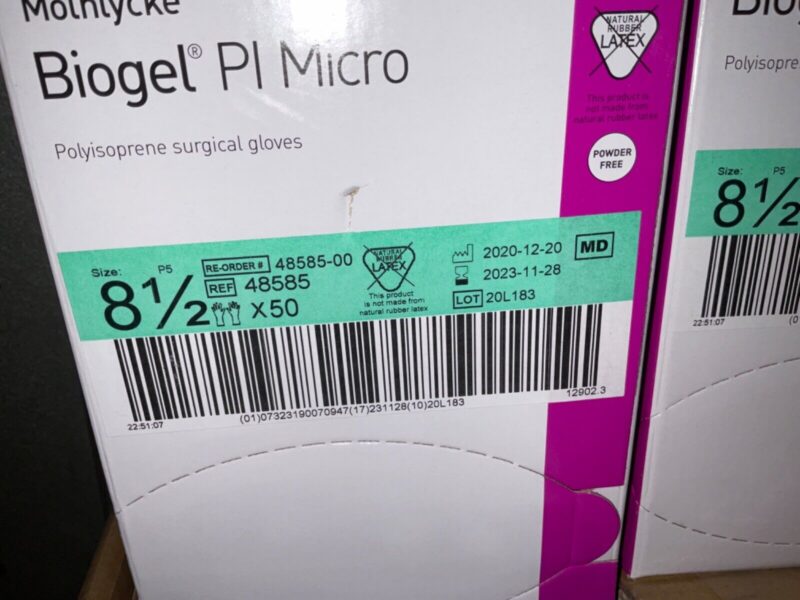 Molnlycke Biogel 48585 PI Micro Gloves Size - 8.5