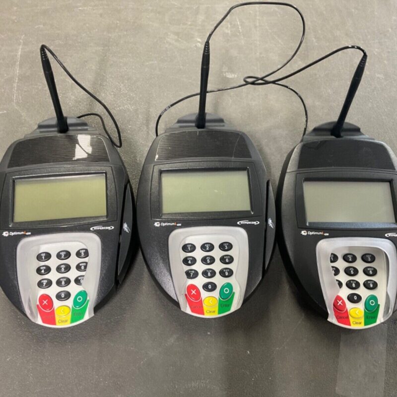 Lot of 3 Equinox Hypercom L4250 Credit Card Reader Payment Terminal No Adapter