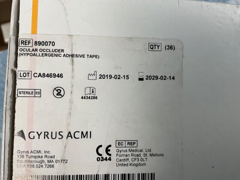 Gyrus 890070 Adhesive Tape (Box of 36pc) 02/14/2029! - Image 2