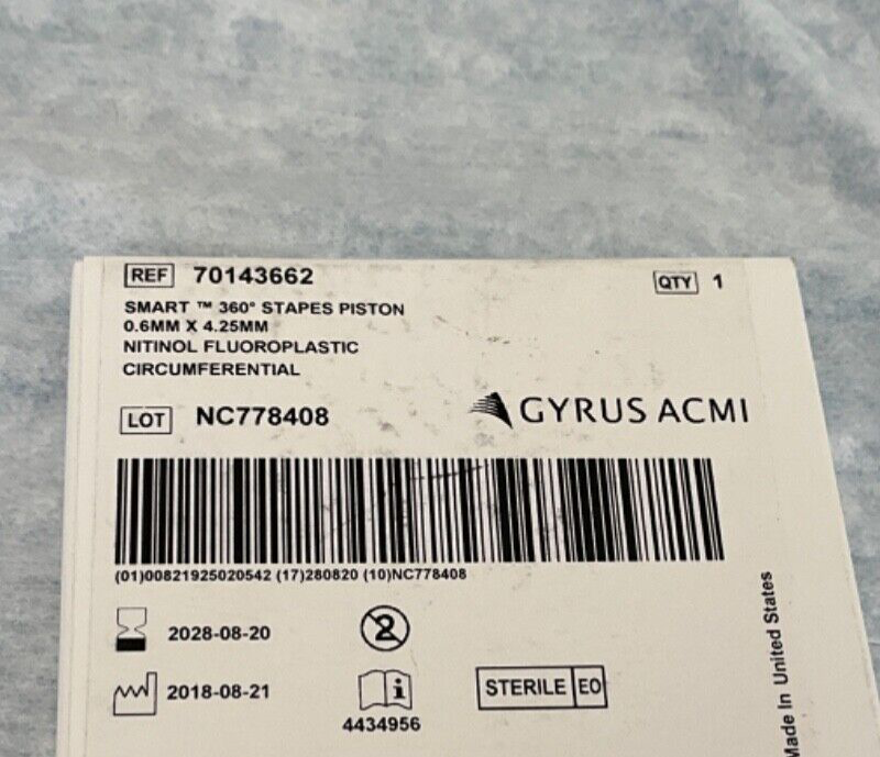 Gyrus ACMI 70143662 Smart 360 Stapes Piston 2028