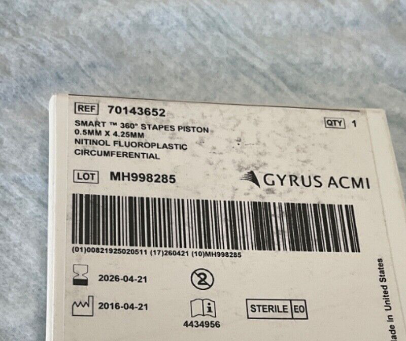 Gyrus ACMI 70143652 Smart 360 Stapes Piston 2026