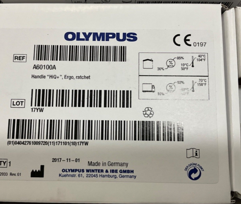 OLYMPUS A60100A Handle HiQ + A60800A Shaft HiQ +WA64130A Jaws HiQ