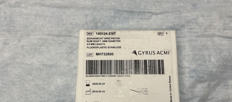 Gyrus ACMI 140124-ENT Schuknecht Wire Piston Slim Shaft 2028-2030