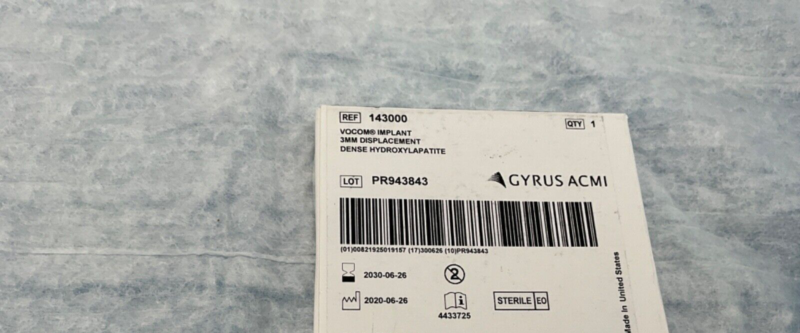 Gyrus ACMI 143000 Vocom Implant 2030
