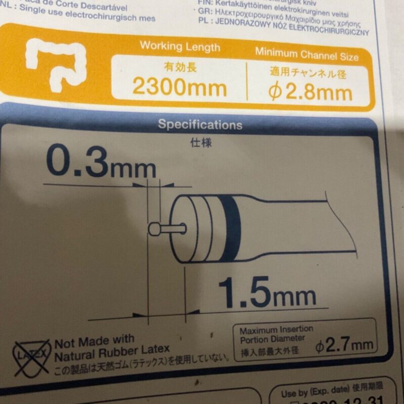 Olympus KD-650U 2300MM x 2.7MM Dual Instrument- New Sealed