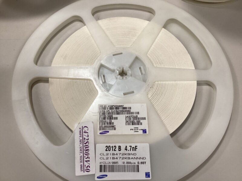 4700PF 50V ,SMT SIZE 0805 SAMSUNG CHIP CAPACITOR 10000PCS - Image 2