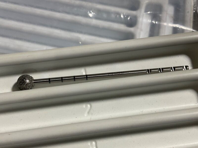 Gyrus HSD Burr, 7MM Round Fine Diamond Burr, Variable Exposure 70D-60V