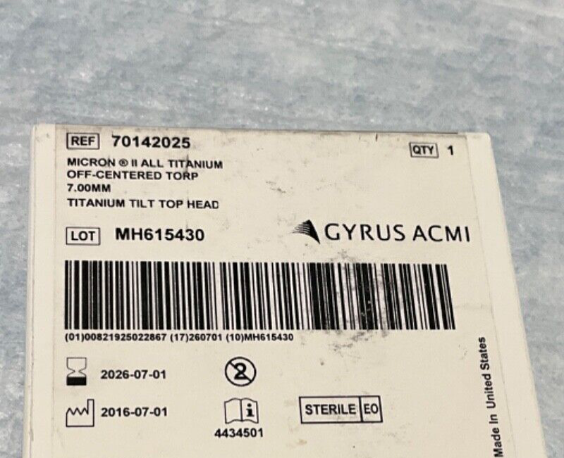 Gyrus ACMI 70142025 Micron II All Titanium 2026