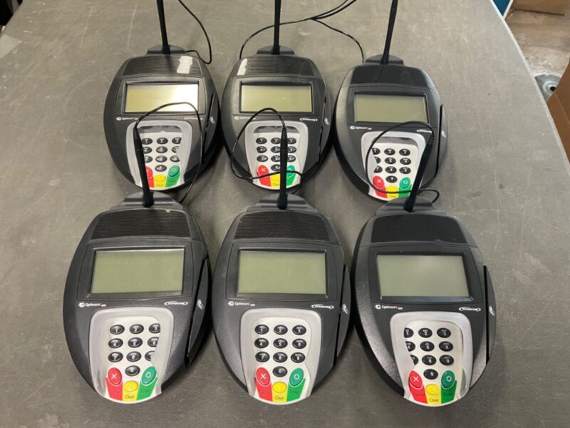 Lot of 6 Equinox Hypercom L4250 Credit Card Reader Payment Terminal No Adapter