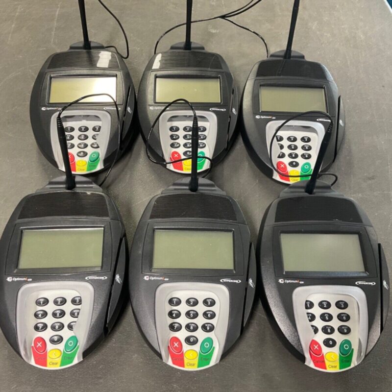 Lot of 6 Equinox Hypercom L4250 Credit Card Reader Payment Terminal No Adapter