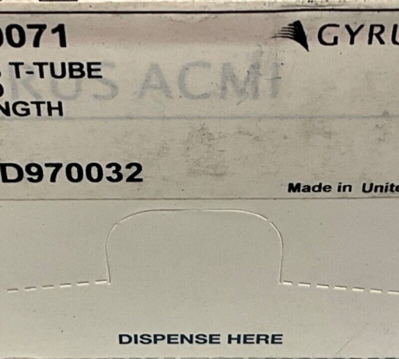 Gyrus ACMI 240071 T-Tube 1.14 MM x 12 MM Length