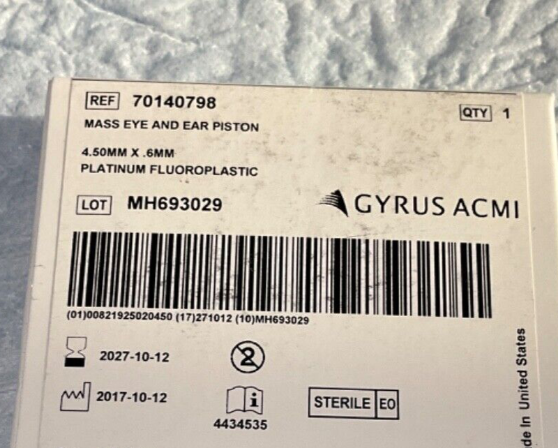 Gyrus ACMI 70140798 Mass Eye and Ear Piston 2027