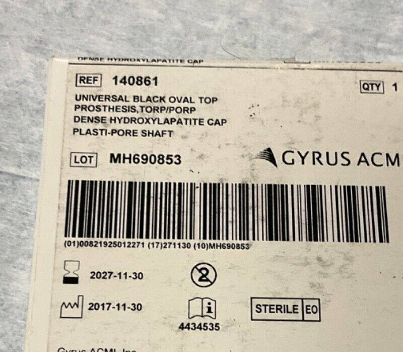 Gyrus ACMI 140861 Universal Black Oval Top 2027