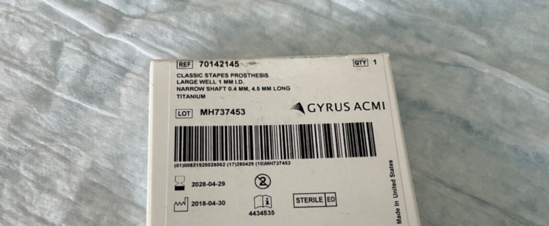 Gyrus ACMI 70142145 Classic Stapes Prothesis 2028