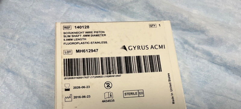 Gyrus ACMI 140128 Schuknecht Wire Piston Slim Shaft 2026