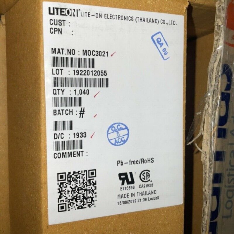 MOC3021 400V Optoisolator Driver 1040PCS NEW