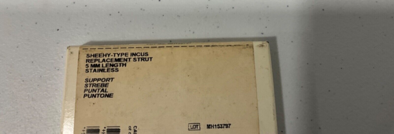 Gyrus ACMI 140458 Sheehy-type Incus Replacement