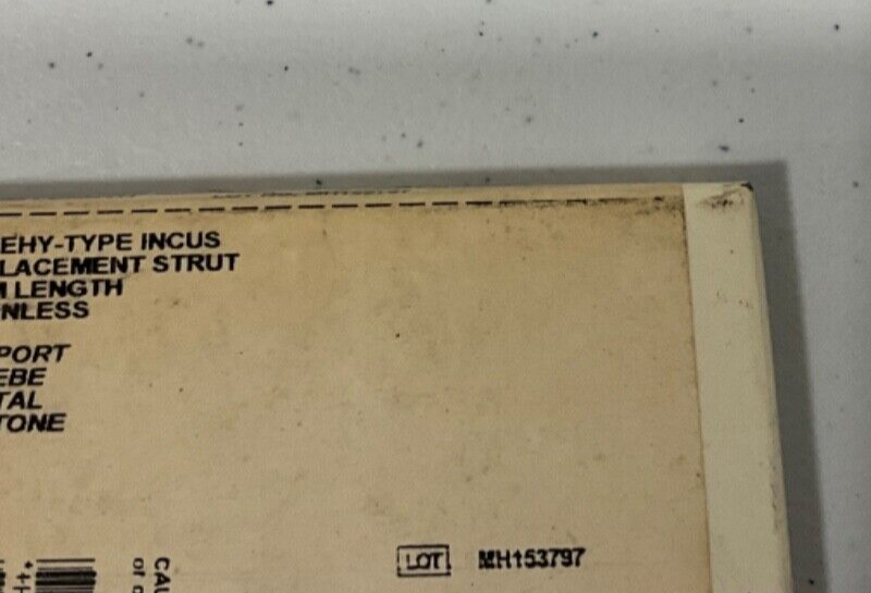 Gyrus ACMI 140458 Sheehy-type Incus Replacement