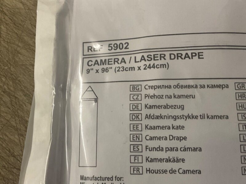 Microtek 5902 Camera / Laser Drape 9”x96” New/Sealed 2029