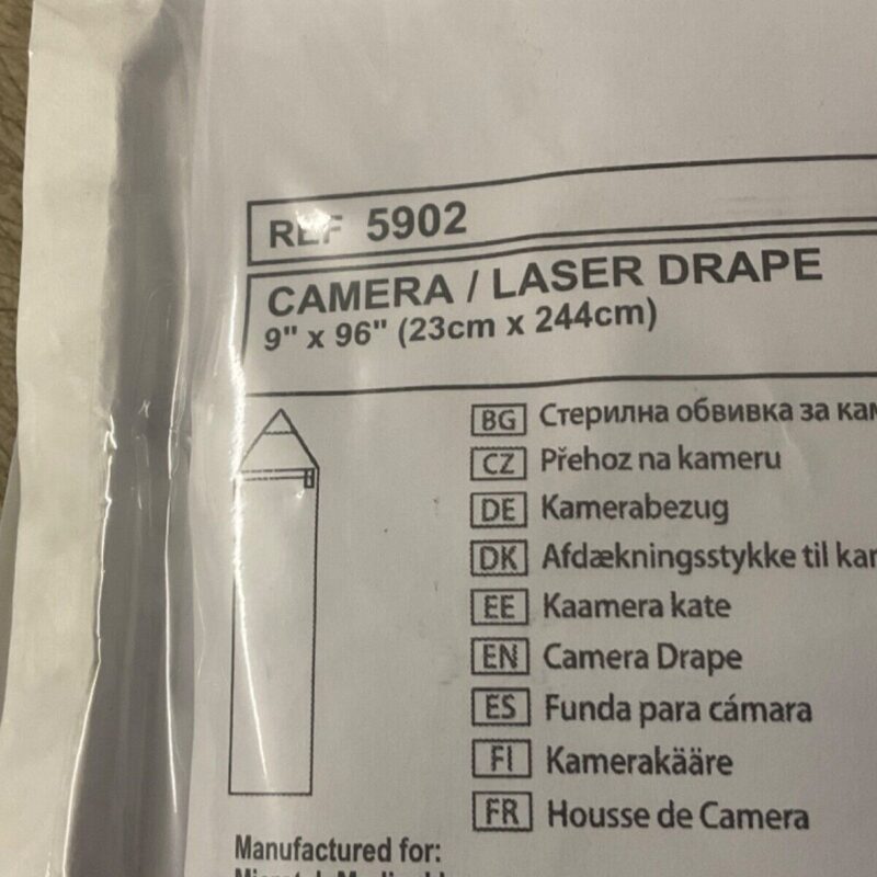 Microtek 5902 Camera / Laser Drape 9”x96” New/Sealed 2029
