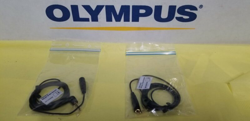 Lot of 2 - Olympus WT7102539 Male to Female Audio Connector