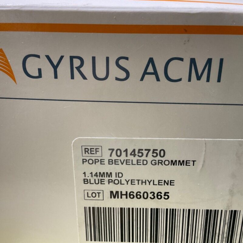Gyrus 70145750 1.14MM ID Blue Poly Beveled Grommet - NEW, 08-25-2027 (BOX OF 60)