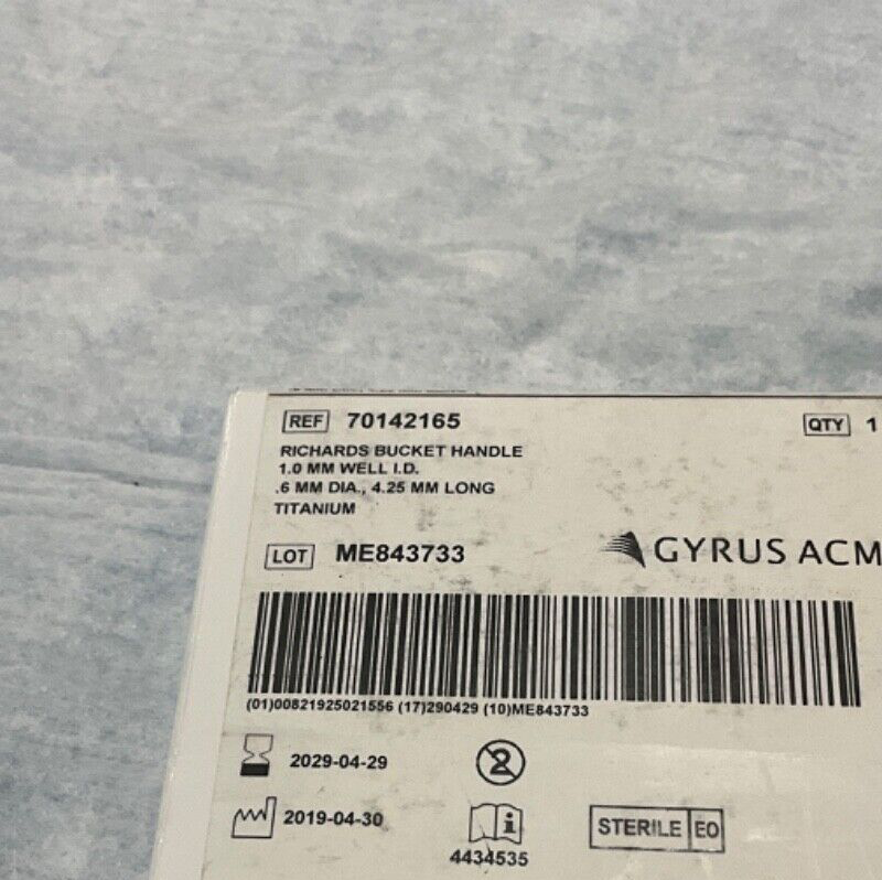 Gyrus ACMI 70142165 Richards Bucket Handle 2029