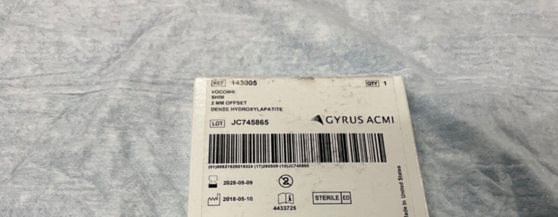 Gyrus ACMI 143005 Vocom Shim 2mm Offset 2027-2030