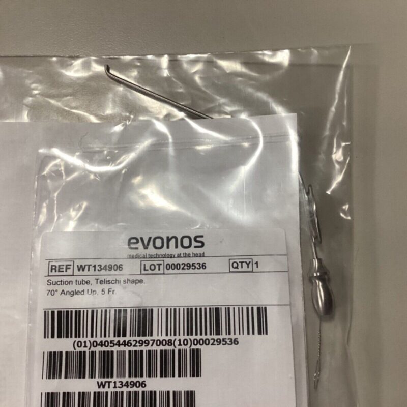 EVONOS REF WT134906 Suction Tube , Telisschi shape 70 degree Angled up 5 Fr NEW!