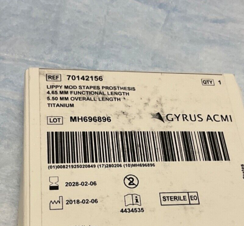 Gyrus ACMI 70142156 Lippy Mod Stapes Prothesis 2028