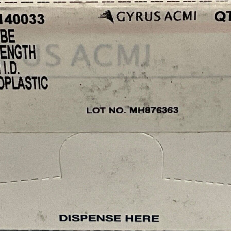 Gyrus ACMI 140033 Vent Tube 12MM Length x 1.14 MM I.D